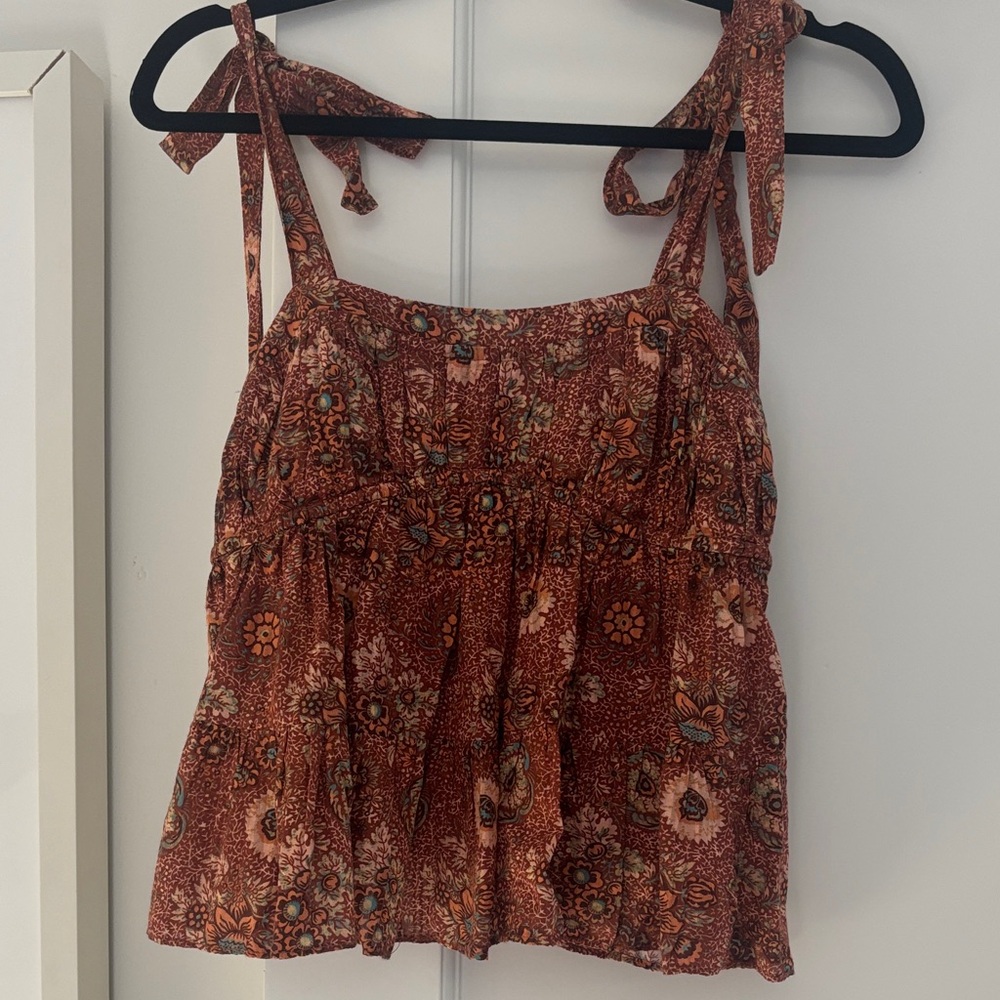 Ulla Johnson Rust Floral Camisole